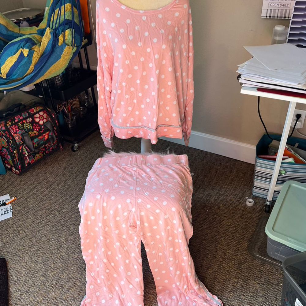 Sofia Vergara Pink Pajama Pants Women's Plus Size 3XL